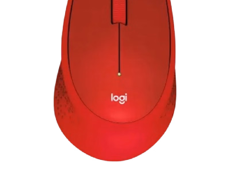Logitech M330 Silent Plus Wireless Mouse – Red | 1 Year Warranty