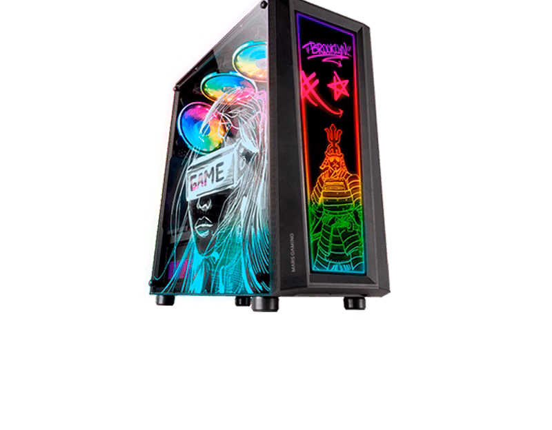 Mars Gaming MC-ART Artistic Gaming Case | Black | MCART