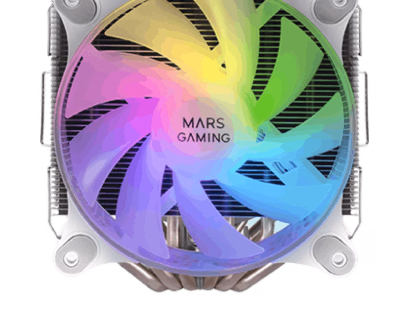 Mars Gaming MCPU-XTW ARGB Heatsink Cooler | White | Tax Free