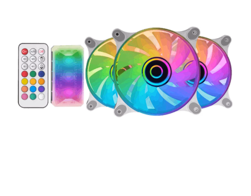 Mars Gaming MF-3DKITW ARGB Fan Kit | White | Tax Free