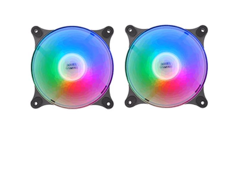 Mars Gaming MF-DUO FRGB Fan Kit | Black | Tax Free