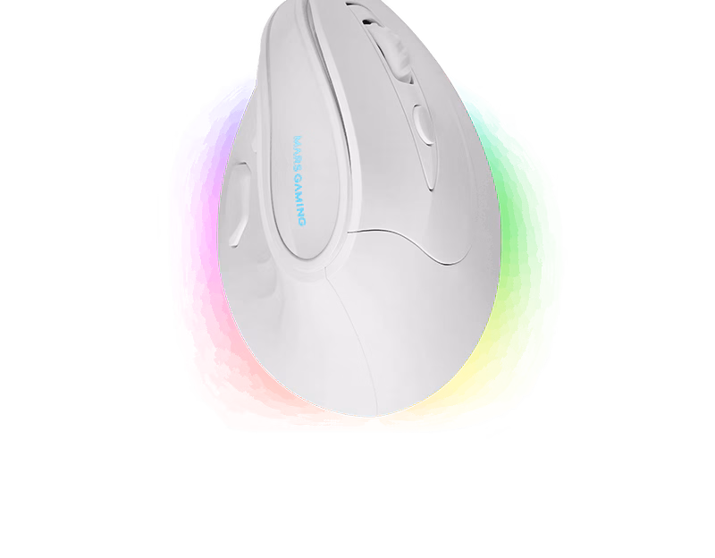 Mars Gaming MM-SKW Wireless Vertical Gaming Mouse | White | Tax Free