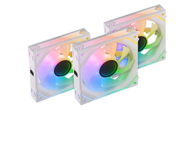 Mars Gaming Quiet Pwm 3X 120Mm Infinity Mirror Argb Gaming Fan With Argb Control Box White | MFLINKFINITYKITW | Tax Free