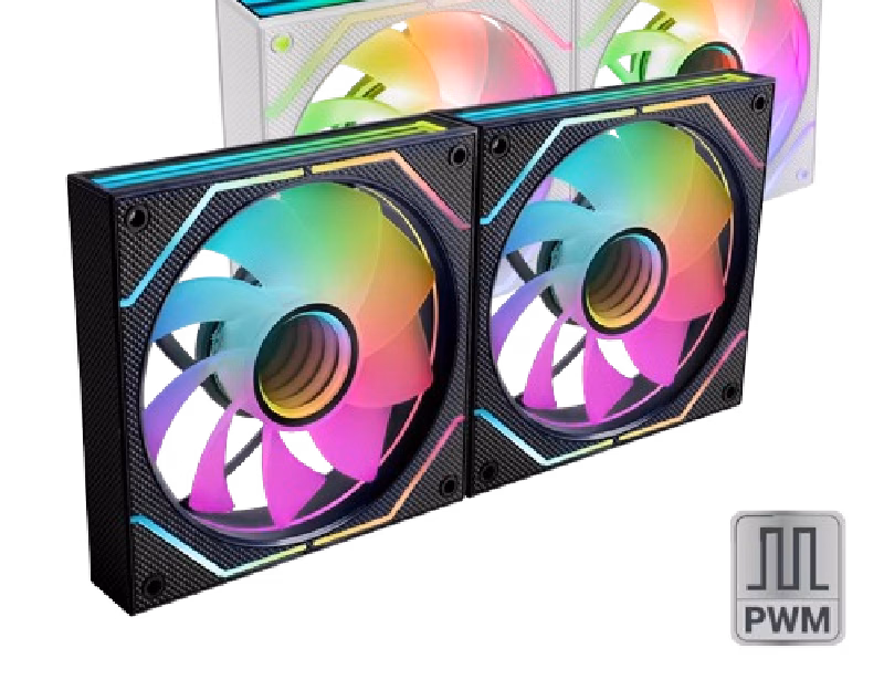 Mars Gaming Reversed Ultra-Quiet Pwm 2X 120Mm Infinity Mirror Argb Gaming Fan | MF3DPROX2R | Tax Free