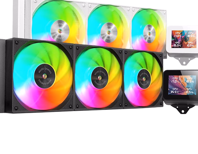 Mars Gaming Silent Gaming Liquid Cooling 3X 120Mm Argb Fans, | MLVISION360 | Tax Free