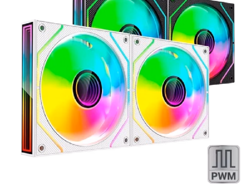 Mars Gaming Ultra-Quiet Pwm 2X 120Mm Infinity Mirror Argb Gaming Fan | MF3DPROX2 | Tax Free