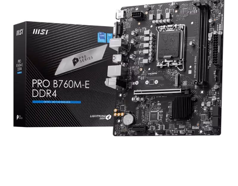 MSI B760M-E DDR4 Motherboard Micro-ATX | 911-7D48-025 TF
