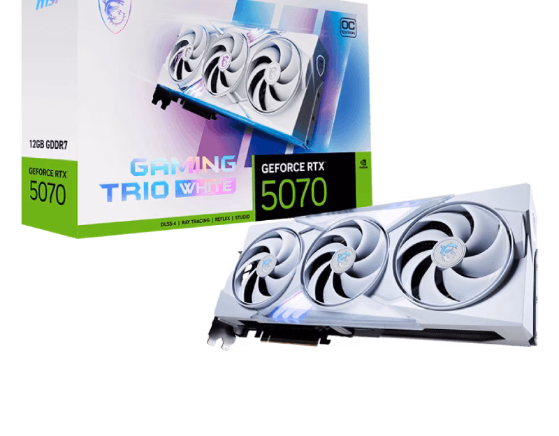 MSI GeForce RTX 5070 12G GAMING TRIO OC WHITE Graphics Card | 1 Years Warranty