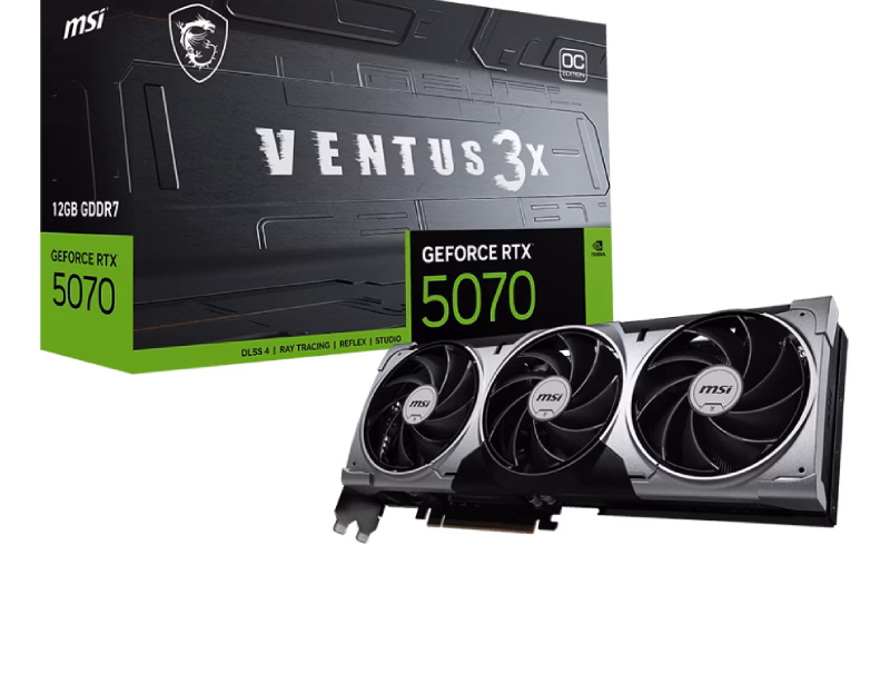 MSI GeForce RTX 5070 12G VENTUS 3X OC Graphics Card