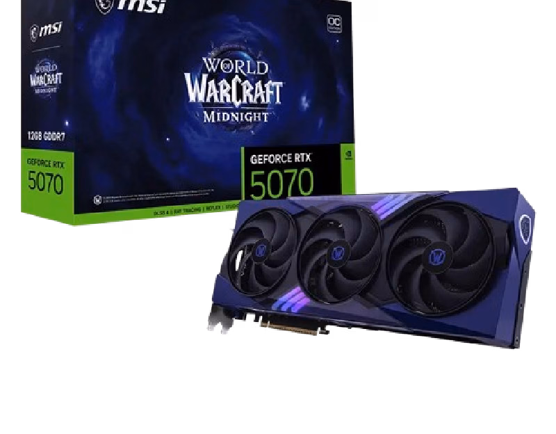 MSI GeForce RTX 5070 12GB World of Warcraft MIDNIGHT VOID EDITION OC | 1 Years Warranty
