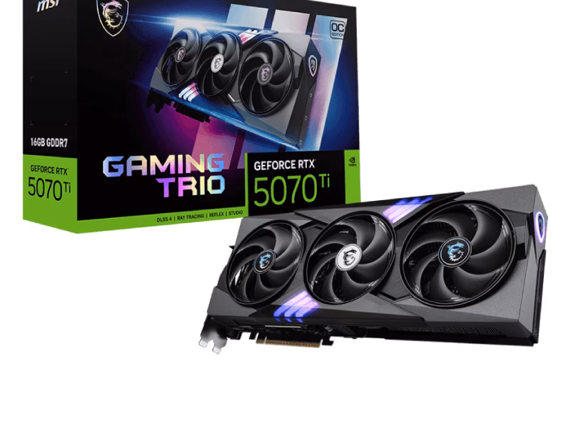 MSI GeForce RTX 5070 Ti 16G Gaming Trio OC Plus Graphics Card | 2 Years Warranty