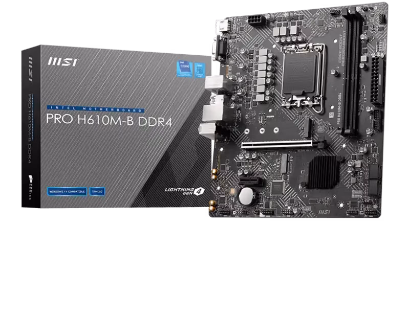 MSI H610M BOMBER DDR4 Motherboard Micro-ATX | 911-7D46-093