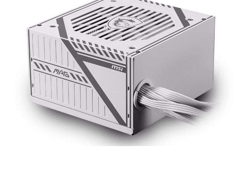 MSI MAG A650BNL 650W 80 Plus Bronze Power Supply | White