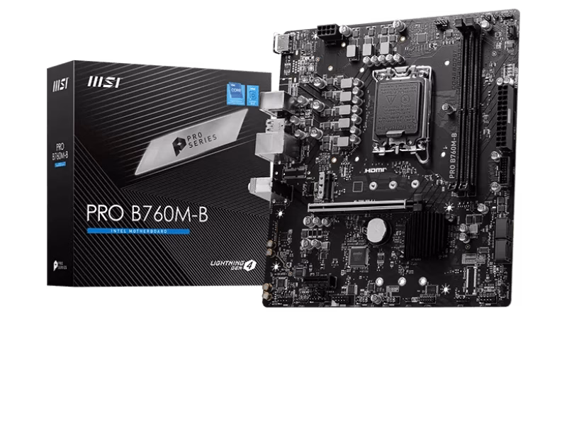 MSI PRO B760M-B DDR4 mATX Motherboard | 911-7D90-035 | Tax Included