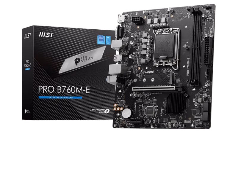 MSI PRO B760M-E DDR5 Motherboard | 911-7D48-020