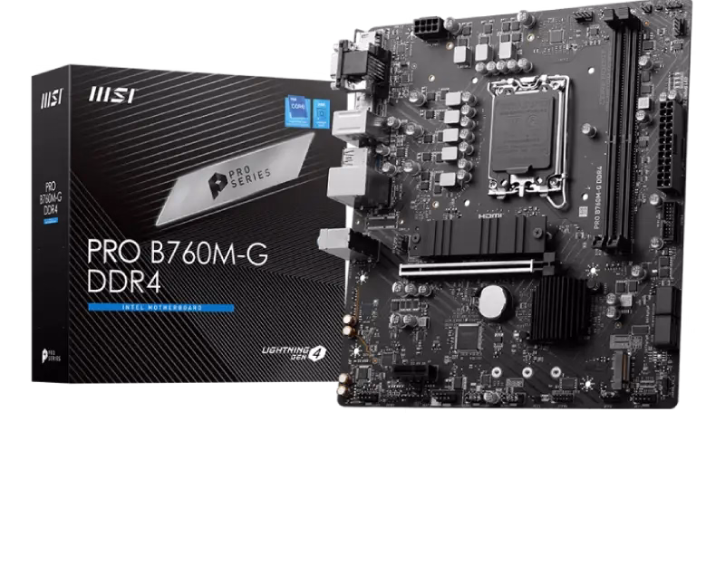 MSI PRO B760M-G DDR4 Motherboard | 911-7D90-016