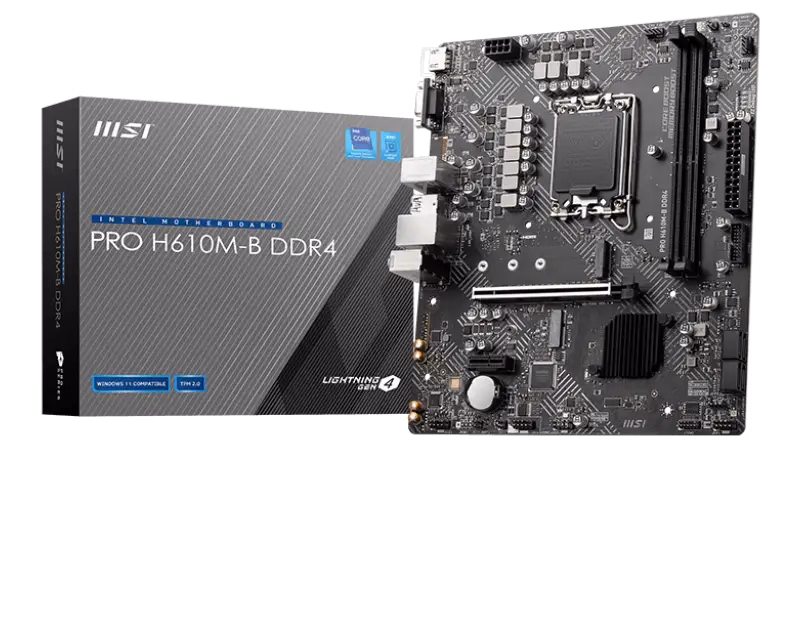 MSI PRO H610M-B DDR4 Motherboard | 911-7D46-022