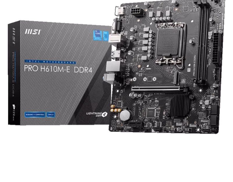 MSI Pro H610M-E DDR4 Motherboard | 911-7D48-001