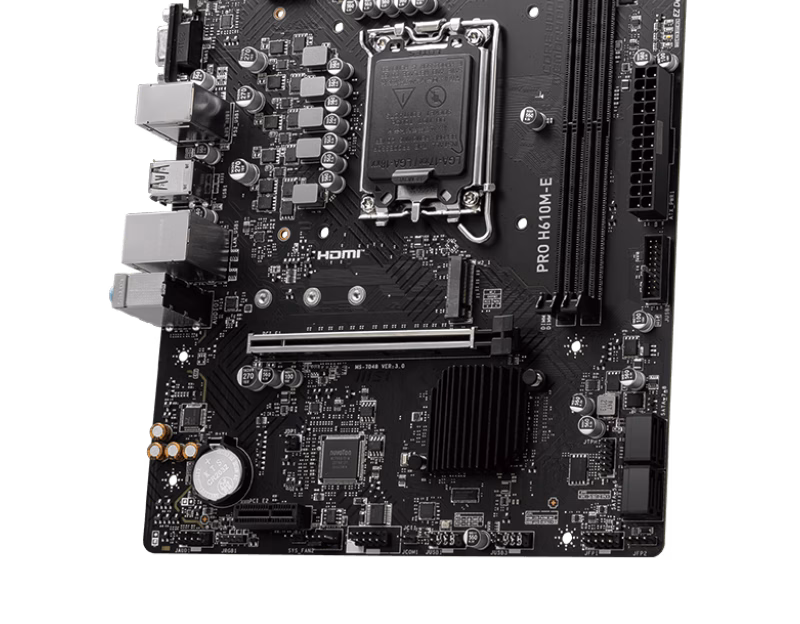 MSI Pro H610M-E Micro-ATX DDR5 Motherboard | 911-7D48-075