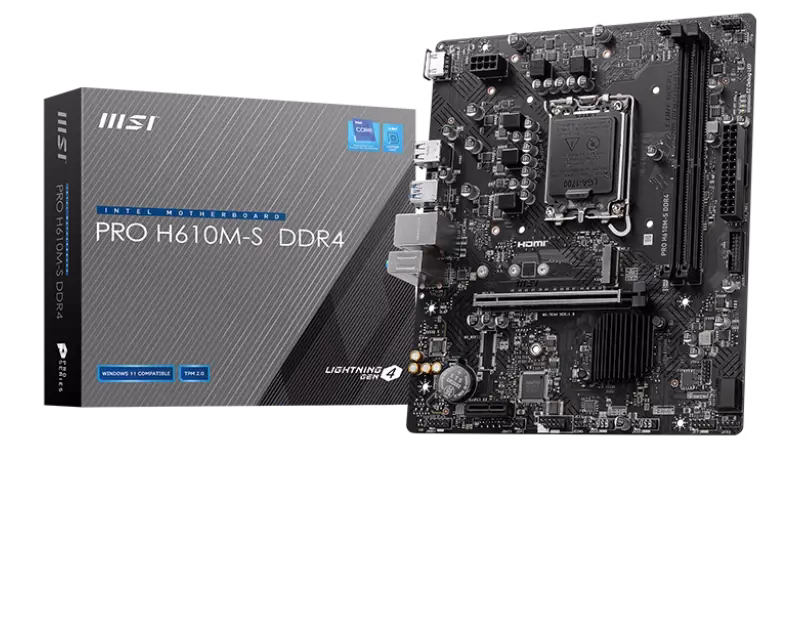 MSI PRO H610M-S DDR4 Motherboard