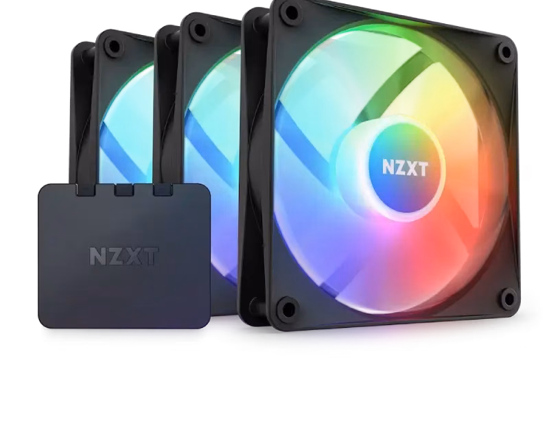 NZXT F120 RGB DUO Triple Pack Black | RF-D12TF-B1