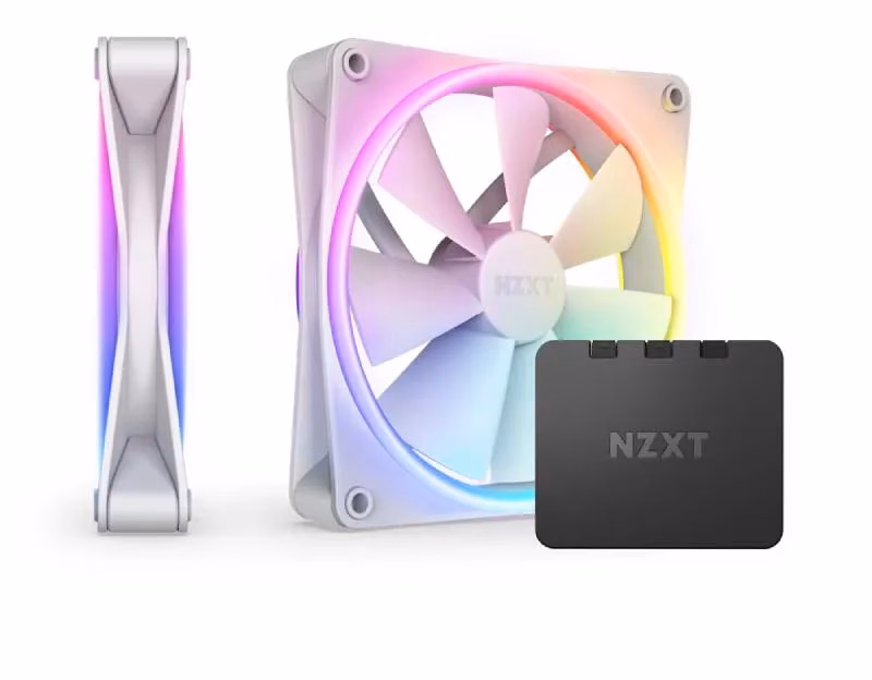 NZXT F140 RGB DUO Twin Pack White | RF-D14DF-W1