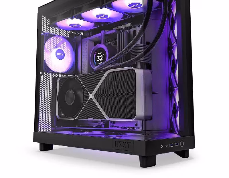 NZXT H6 Flow RGB Black Compact Mid-tower Airflow Case | CC-H61FB-R1