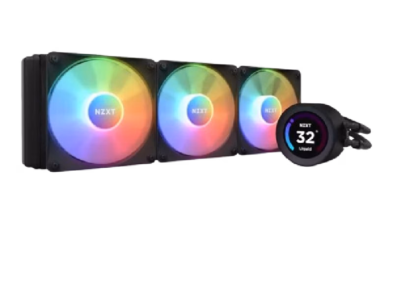 NZXT Kraken Elite 360 RGB AIO Liquid Cooler With LCD Display & RGB Fans | RL-KR36E-B1
