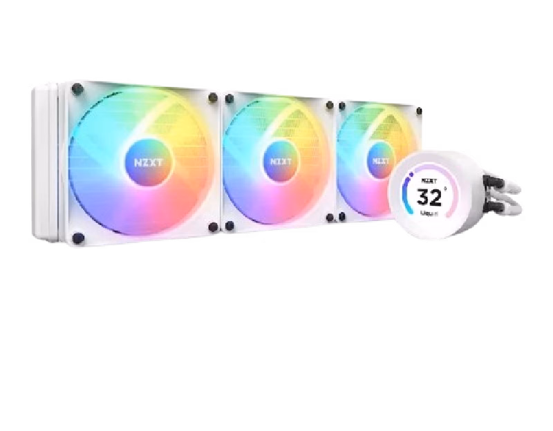 NZXT Kraken Elite 360 RGB AIO Liquid Cooler With LCD Display RGB Fans | RL-KR36E-W1