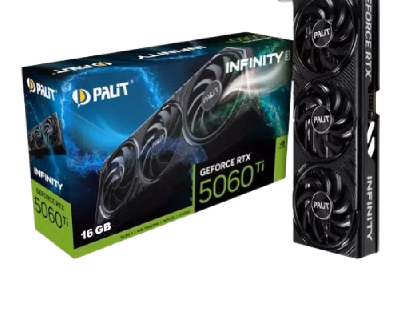 Palit GeForce RTX 5060 Ti Infinity 3 16GB GDDR7 128-Bit GPU | NE7506T019T1-GB2061S