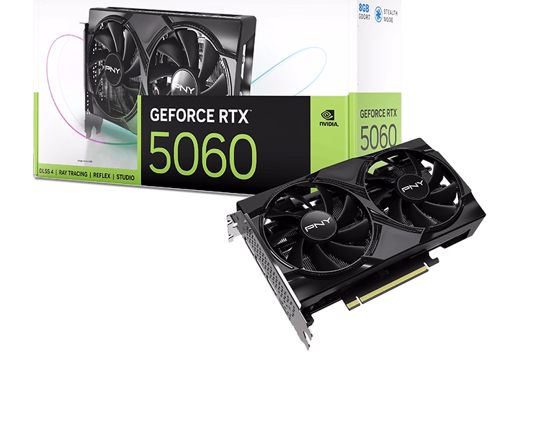 PNY GeForce RTX 5060 8GB Dual Fan OC Graphics Card | VCG50608DFXPB1-O | Tax Included