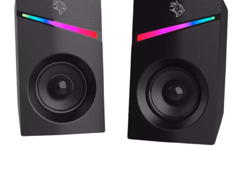 Porodo Gaming Stereo Speakers Volume Knob Control | PDX543-BK