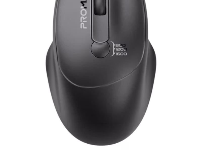 Promate UniGlide EZGrip Ergonomic Wireless Mouse
