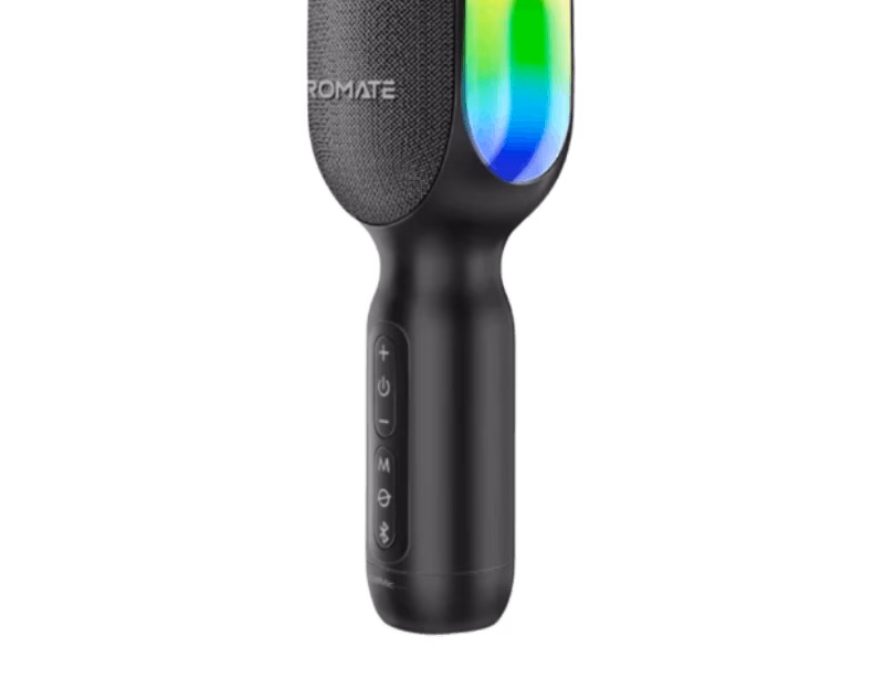 Promate VocalMic 5-in-1 Wireless Karaoke Microphone with Speaker | Black