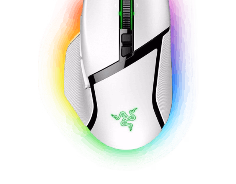 Razer Basilisk V3 Pro Wireless Gaming Mouse – White | RZ01-04620200-R3G1 | 2 Years Warranty