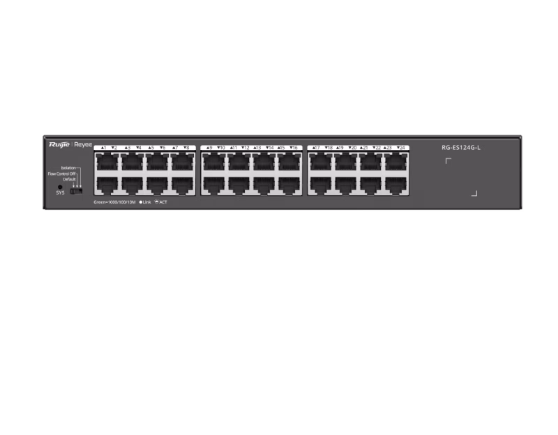 Ruijie Reyee RG-ES124G-L 24-Port 10/100/1000 Mbps Unmanaged Non-PoE Switch | Tax Included