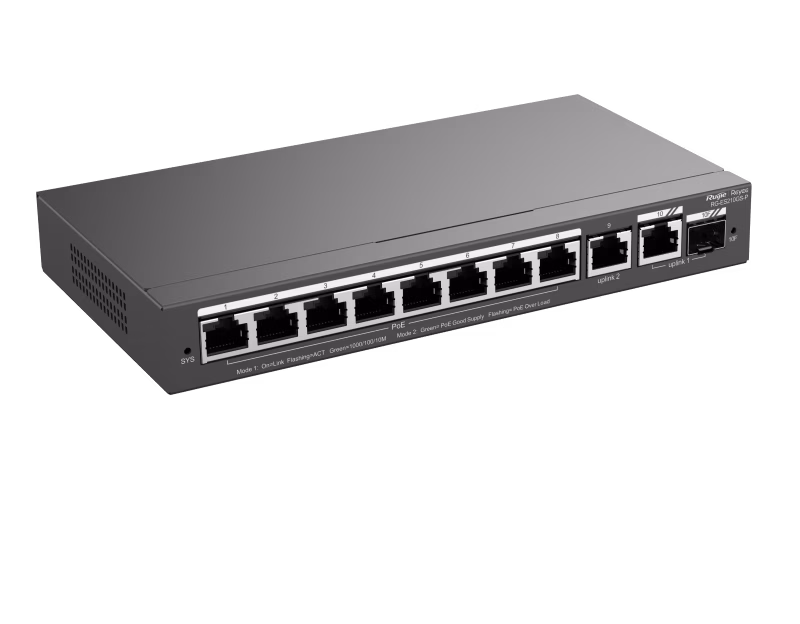 Ruijie Reyee RG-ES210GS-P 10-Port Gigabit Smart Cloud Managed PoE Switch | Tax Included