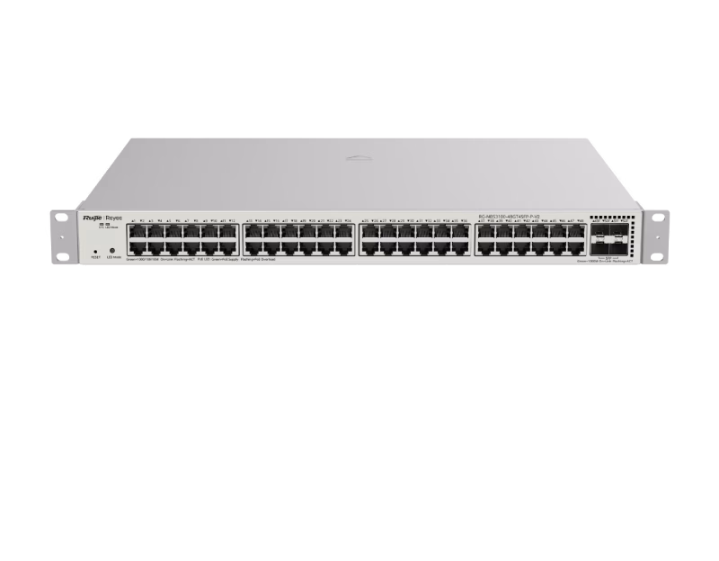 Ruijie Reyee RG‑NBS3100‑48GT4SFP‑P 52-Port Gigabit Layer 2 Cloud Managed PoE Switch 1G Uplinks | Tax Included