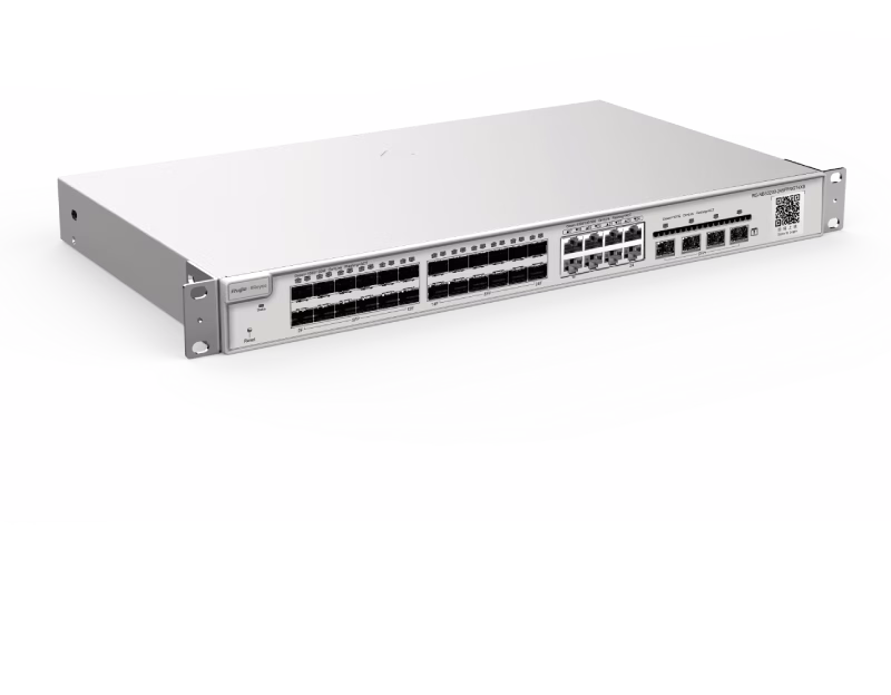 Ruijie Reyee RG-NBS3200-24SFP/8GT4XS 24-Port Gigabit SFP with 8 combo RJ45 ports Layer 2 Managed Switch, 4 * 10G | Tax Included
