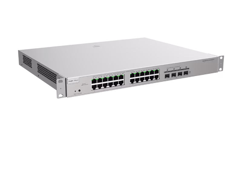 Ruijie Reyee RG-NBS5200-24GT4XS-P 24-port Gigabit Layer 3 Non-PoE Switch, 4 SFP+ Uplink | Tax Included