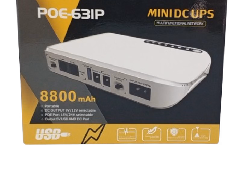 SKE POE-63IP MINI DC UPS 8800mAh