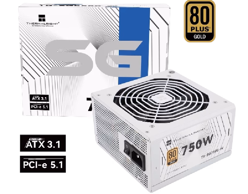 Thermalright TR-SG750S-W 750W Gold ATX 3.1 PSU White Color