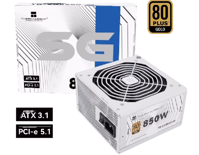 Thermalright TR-SG850S-W 850W Gold ATX 3.1 PSU White Color