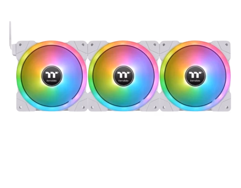 Thermaltake SWAFAN EX14 RGB PC Cooling Fan White 3-Pack | CL-F162-PL14SW-A