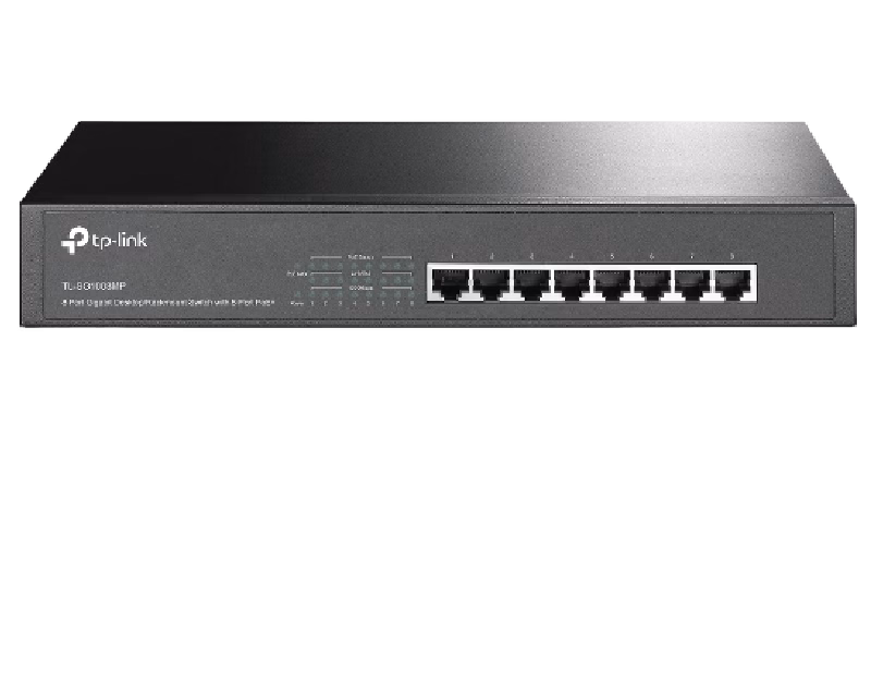 TL-SG1008MP V2 8-Port Gigabit Desktop Rackmount Switch with 8-Port PoE