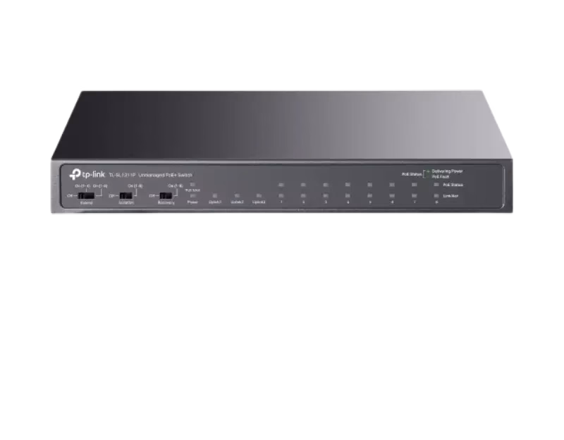 TP-Link 8-Port 10/100Mbps Desktop Switch with 8-Port PoE+ | TL-SL1311MP