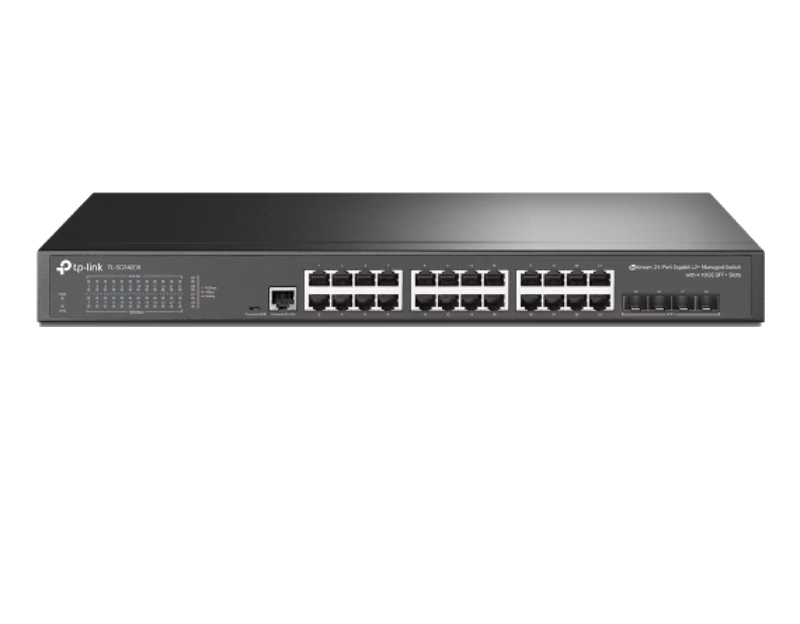 TP-Link JetStream 24-Port Gigabit L2+ Managed Switch with 4 10GE SFP+ Slots | TL-SG3428X | 1 Year Warranty
