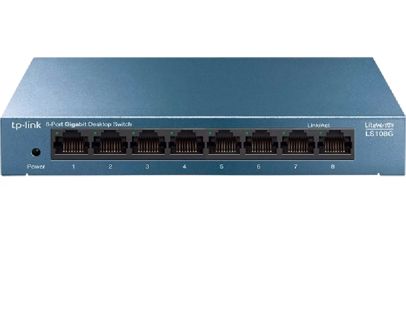 TP-Link TL-LS108G 8-Port 10/100/1000Mbps Desktop Network Switch