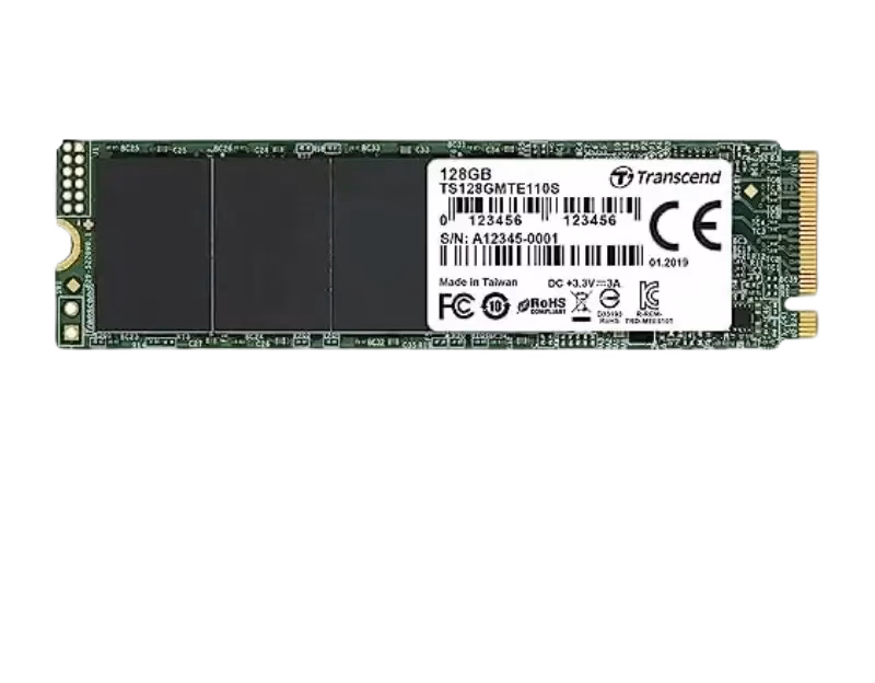 Transcend 128GB SSD NVMe M.2 | TS128GMTE110S | 2 Years Warranty