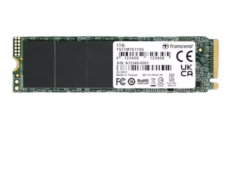 Transcend 1TB SSD NVMe M.2 | TS1TMTE115S | 2 Years Warranty